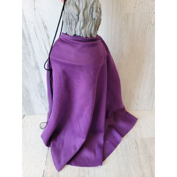 Vintage paper magic purple cape zombie mini hanging Goblin Halloween prop - Picture 7 of 9